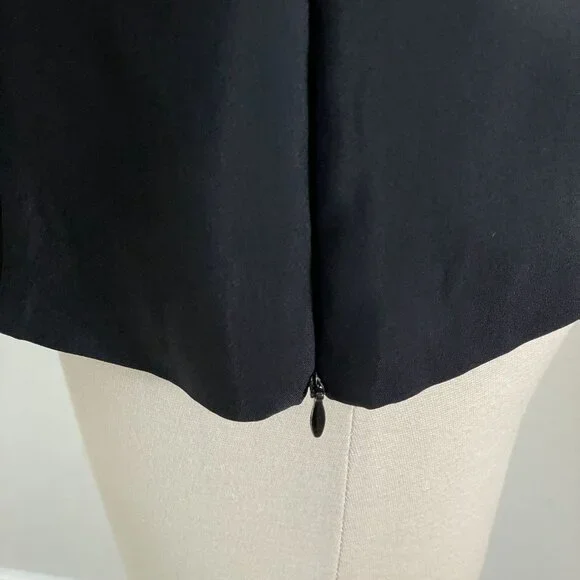 Nensi Dojaka Womens Large Black Sheer Long Sleeve Cutout Top Blouse - Picture 9 of 12